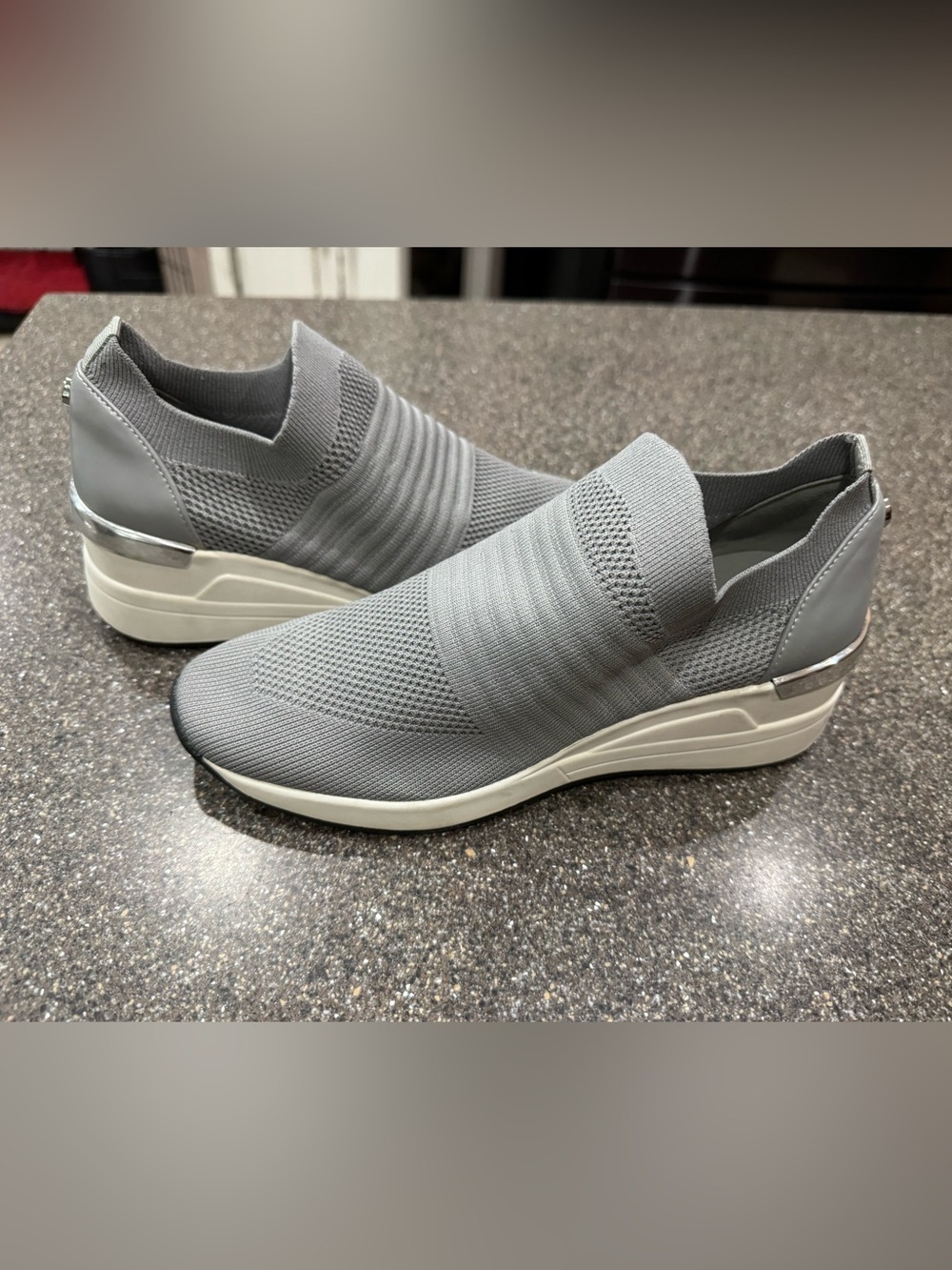 Steve Madden Women's Mykala Slip-On Wedge Fly Knit Platform Sneakers 8
